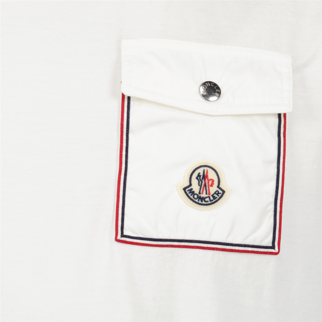 T-shirts T-shirt à poche Moncler Blanc Homme