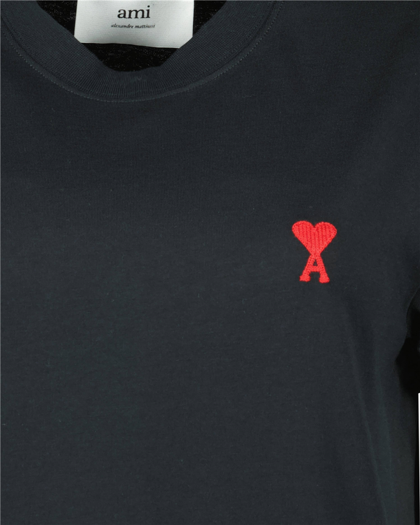 T-shirts T-shirt Ami de cœur Ami PARIS Noir Unisexe