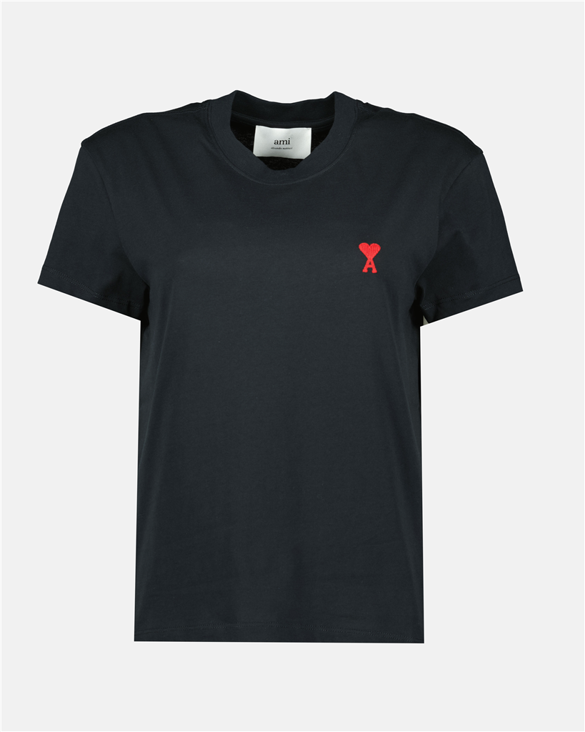 T-shirts T-shirt Ami de cœur Ami PARIS Noir Unisexe