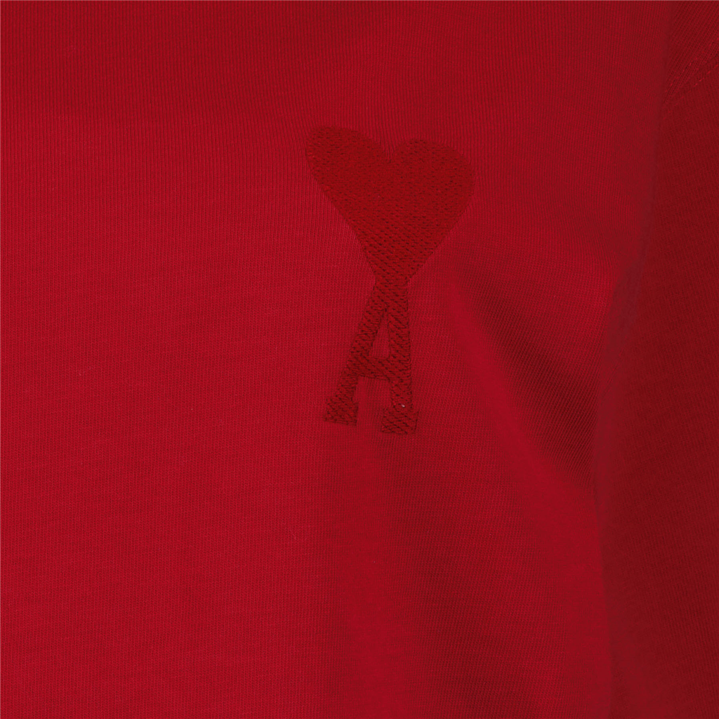 티셔츠 T-shirt Ami de Coeur Ami PARIS 빨간색 남여공용