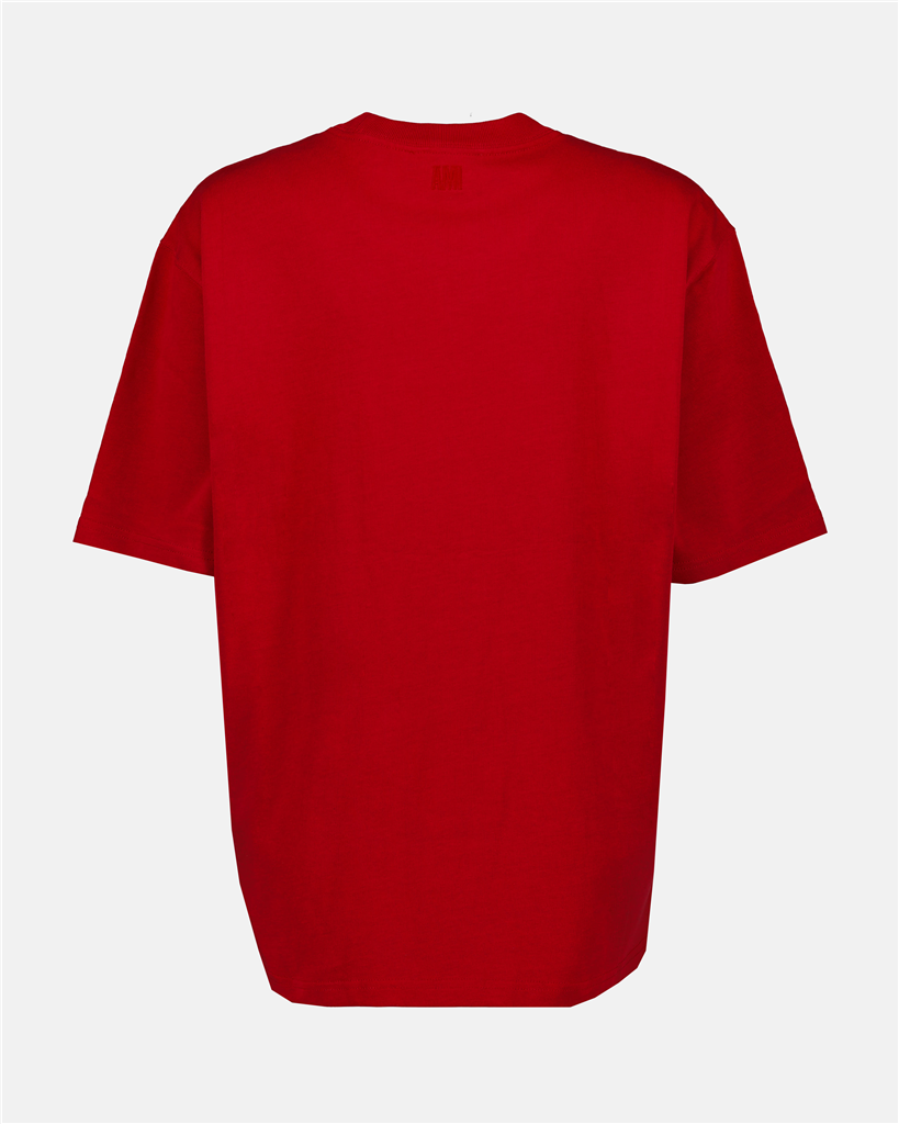 티셔츠 T-shirt Ami de Coeur Ami PARIS 빨간색 남여공용