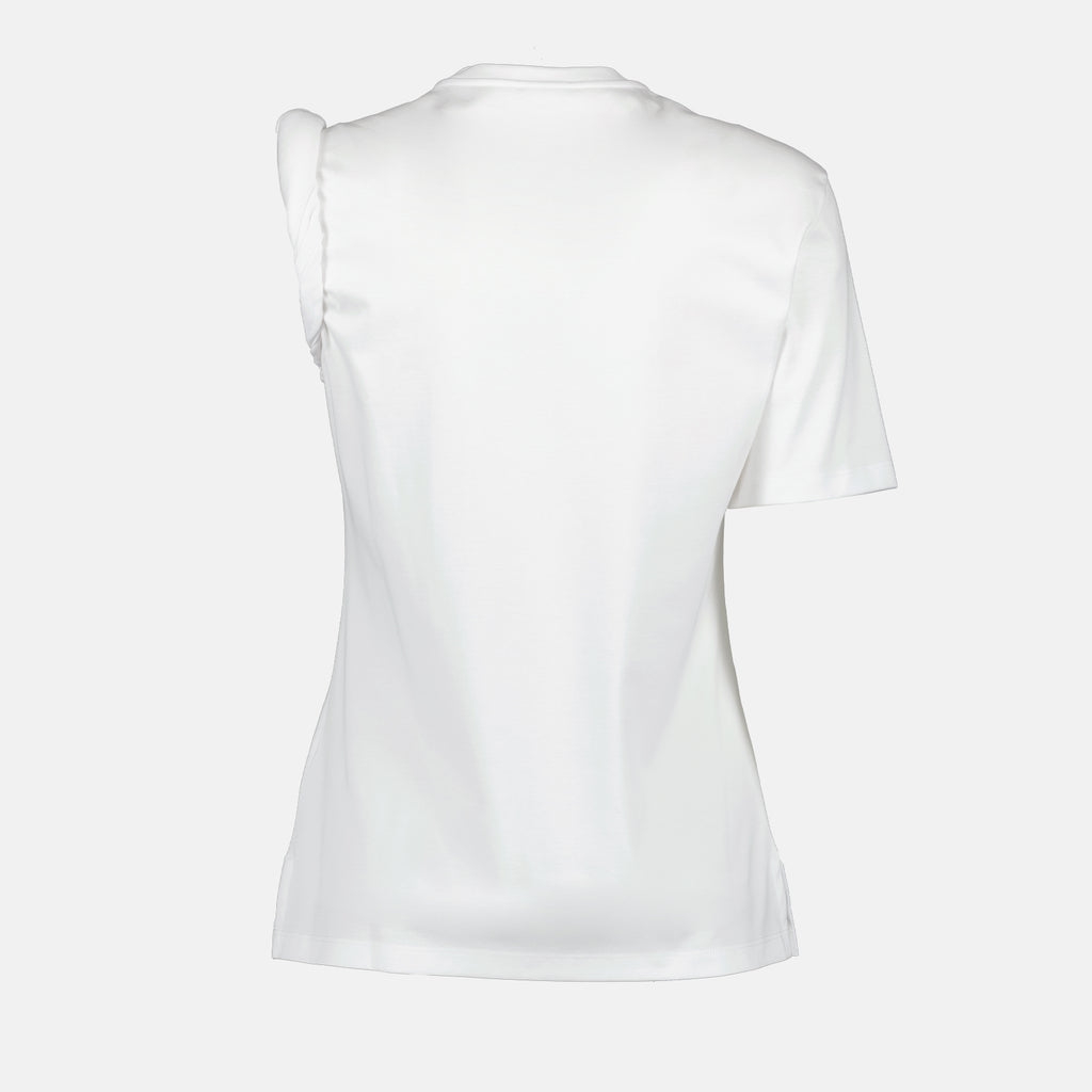T-shirts T-shirt asymétrique Versace Blanc Femme