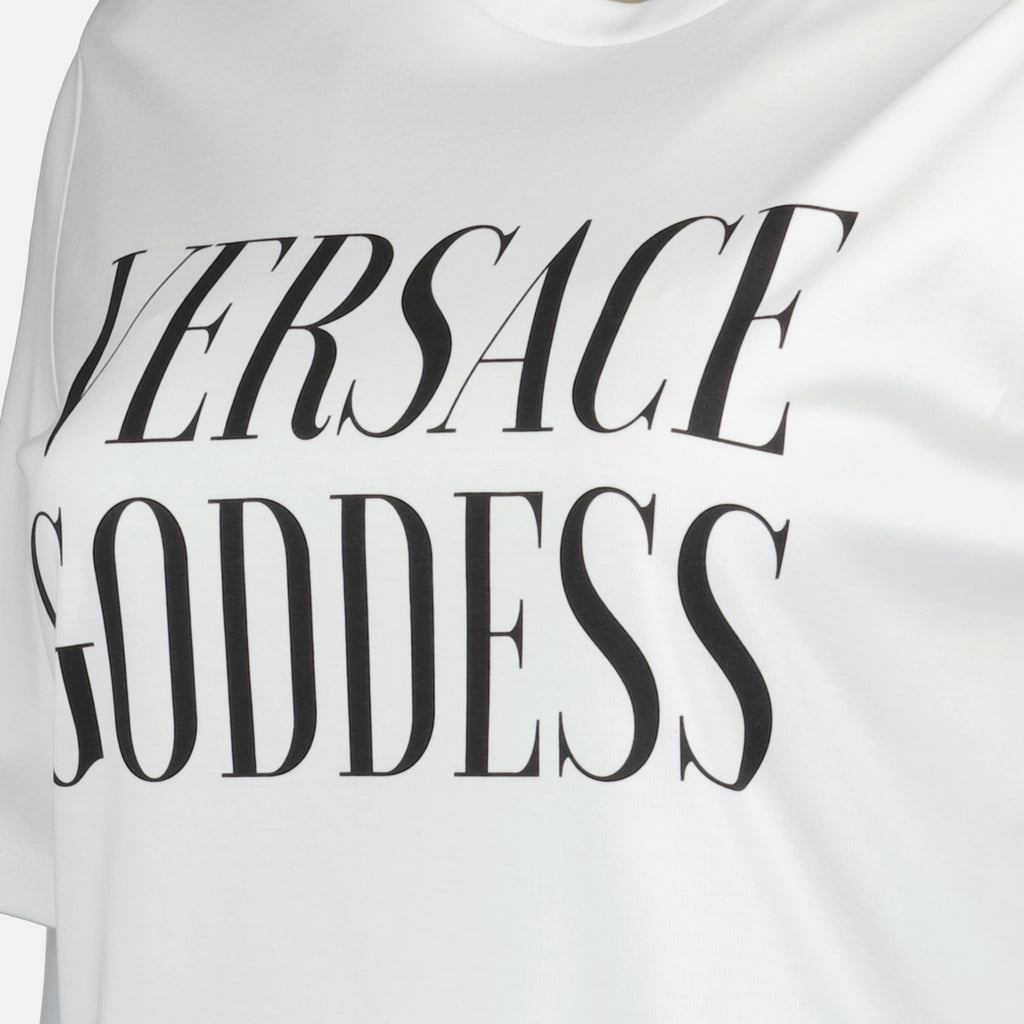 T-shirts T-shirt asymétrique Versace Blanc Femme