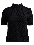 T-shirt T-shirt Athletic Flock Noir Off-White Nero Femme