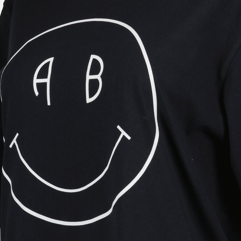 Tシャツ Avi Tee スマイリー T シャツ ブラック Anine Bing 黒 女性