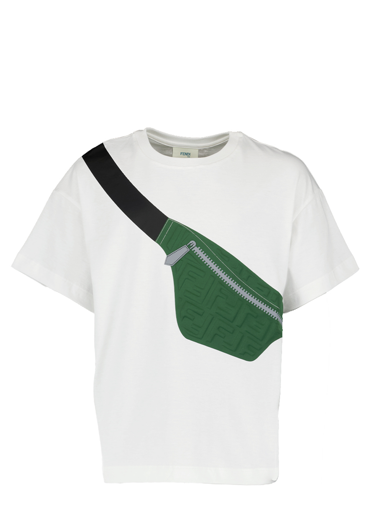 T-shirt à imprimé sac banane