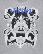 T-shirts T-shirt Barocco Versace Gris Homme