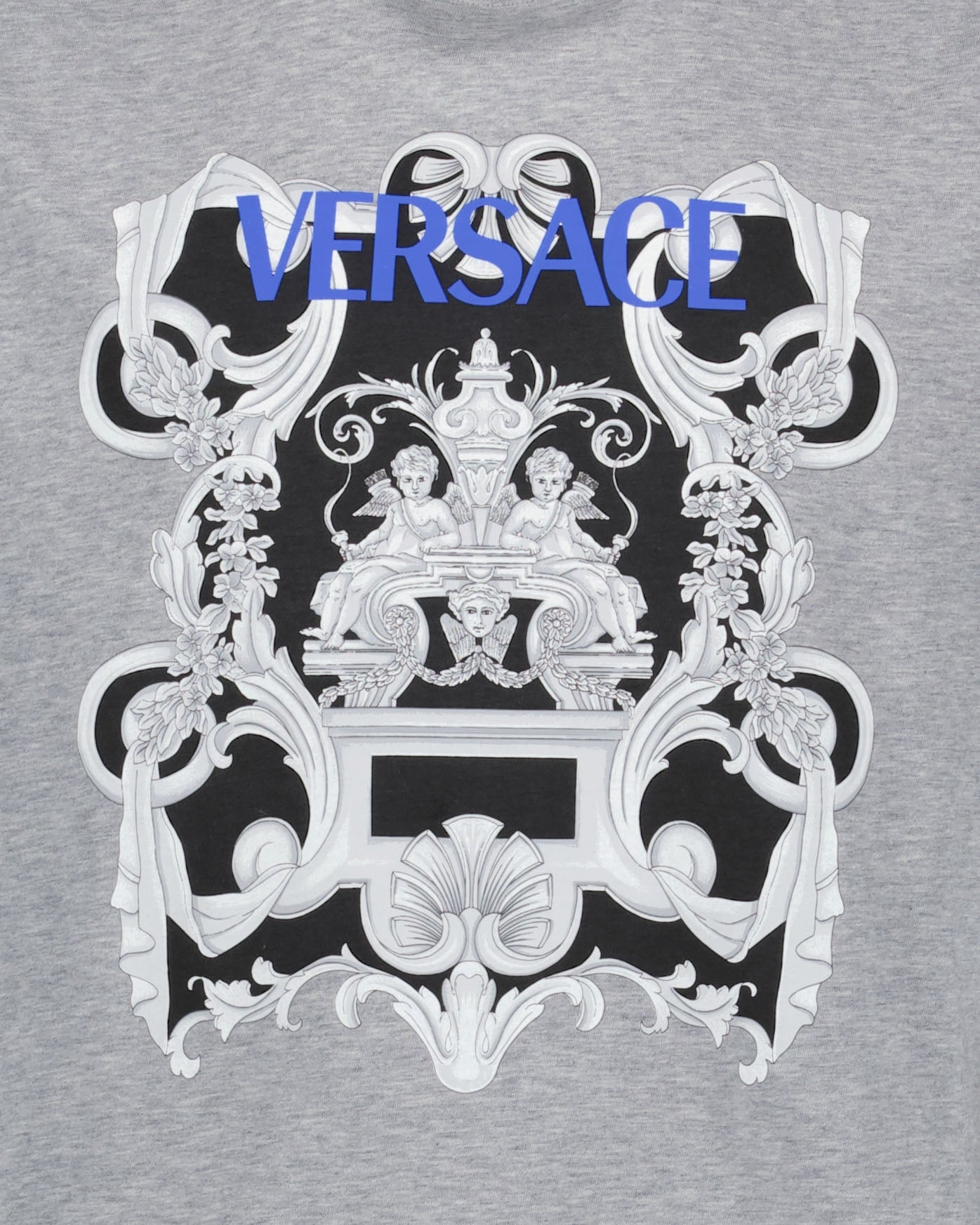T-shirts T-shirt Barocco Versace Gris Homme