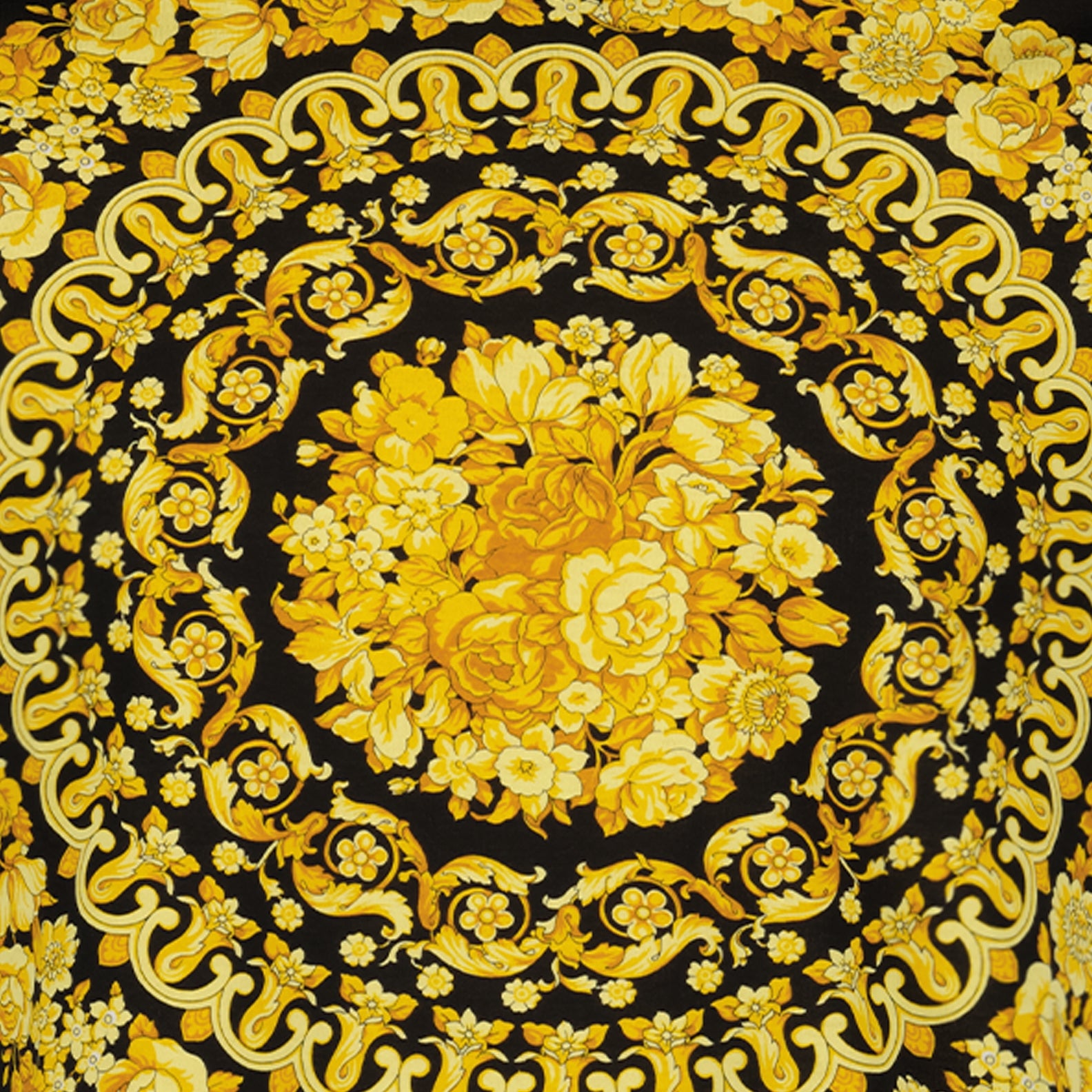 Camisetas T-shirt Barocco Versace Amarillo Homme