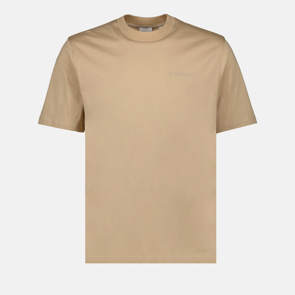 T-Shirts T-shirt à logo Burberry Beige Homme
