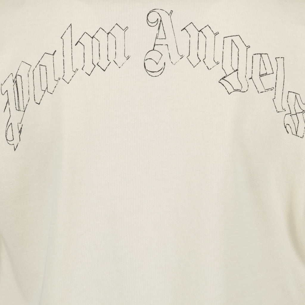 T-Shirts T-shirt Broken Shark Palm Angels Beige Homme