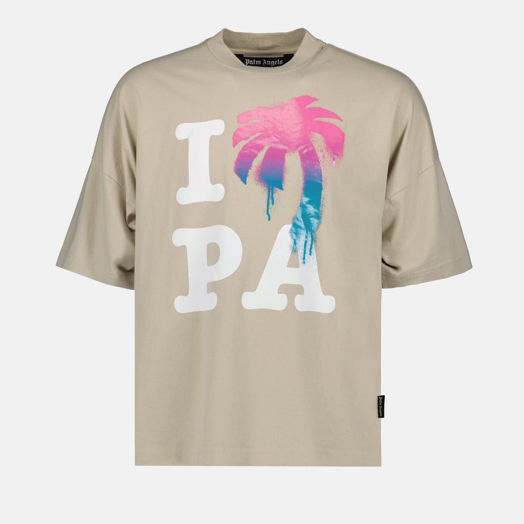 Tシャツ PAのTシャツが大好きです Palm Angels ベージュ 男