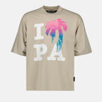 Tシャツ PAのTシャツが大好きです Palm Angels ベージュ 男
