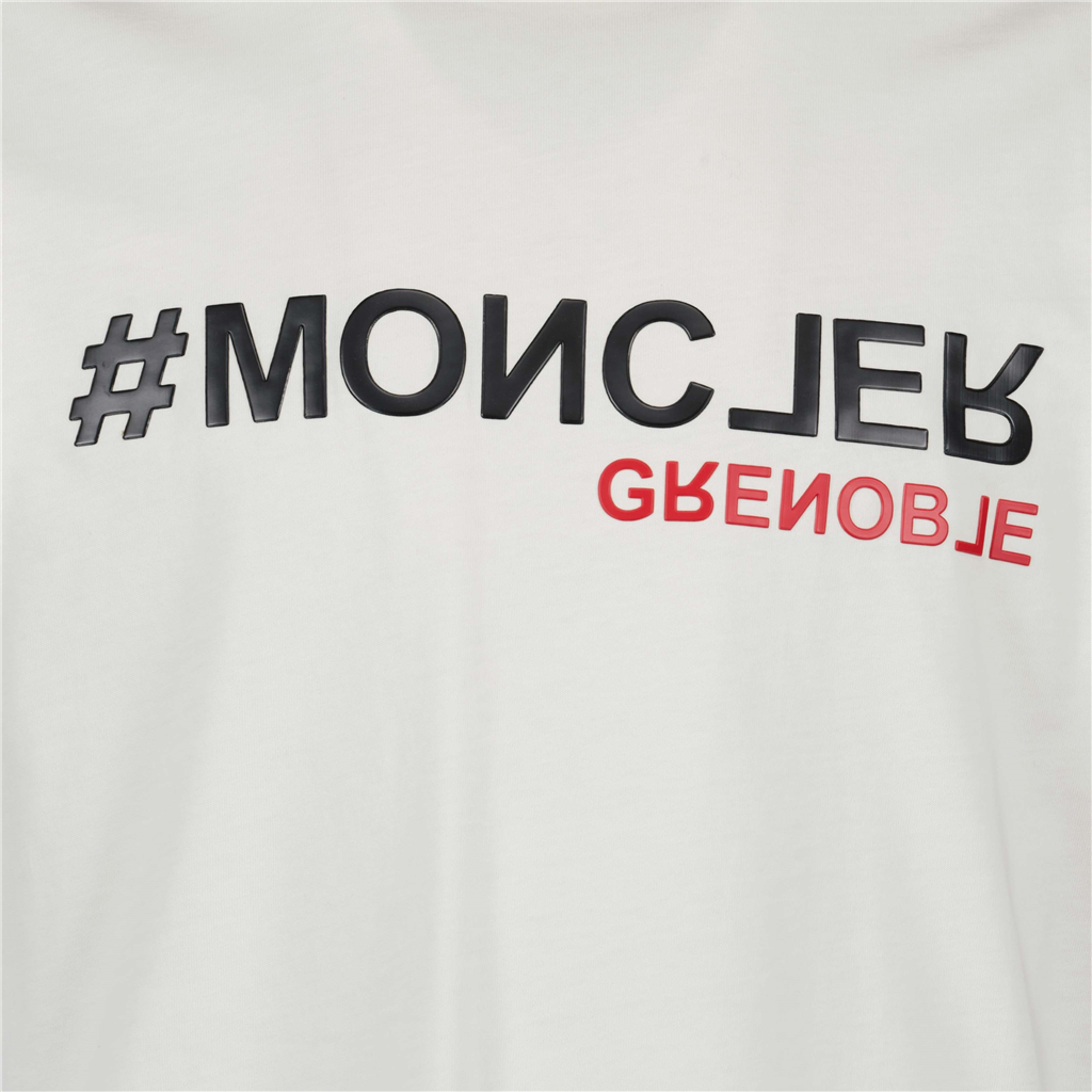 T-shirt T-shirt reverse logo Moncler Grenoble Beige Homme