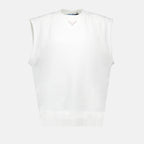 トップス トライアングルロゴTシャツ Prada 白 女性