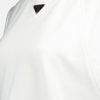 トップス トライアングルロゴTシャツ Prada 白 女性