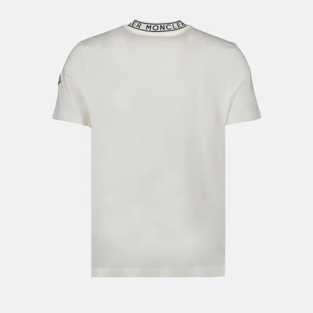 T-shirts T-shirt à logo Moncler Blanc Homme
