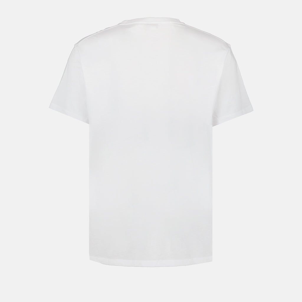 T-Shirts T-shirt à logo Alexander McQueen Weiß Homme