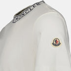T-shirts T-shirt à logo Moncler Blanc Homme