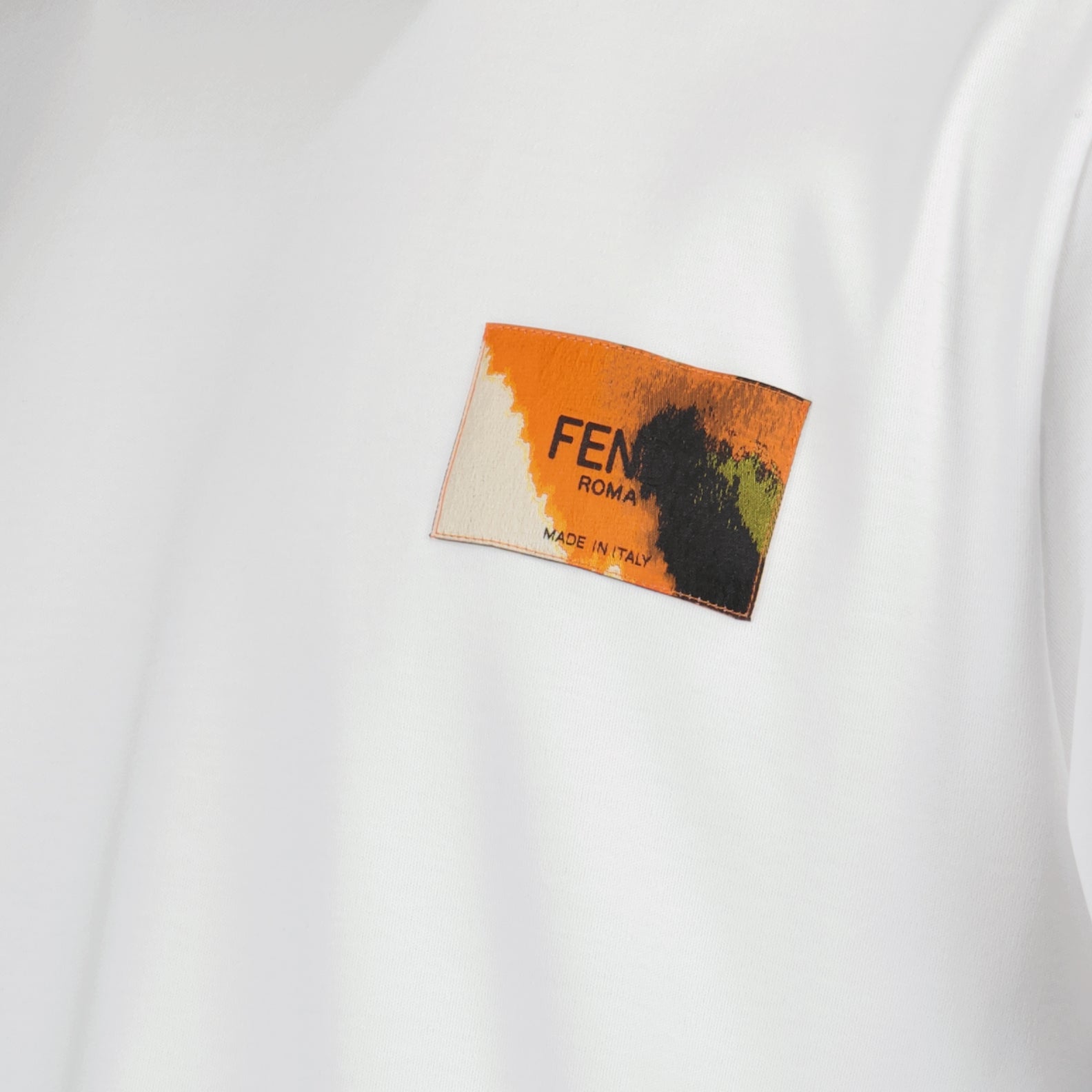 T-shirt T-shirt à logo Fendi Bianco Homme