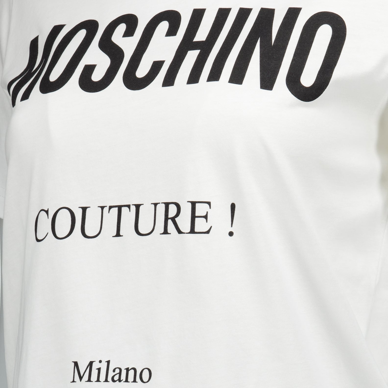 Camisetas T-shirt à logo Moschino Branco Femme
