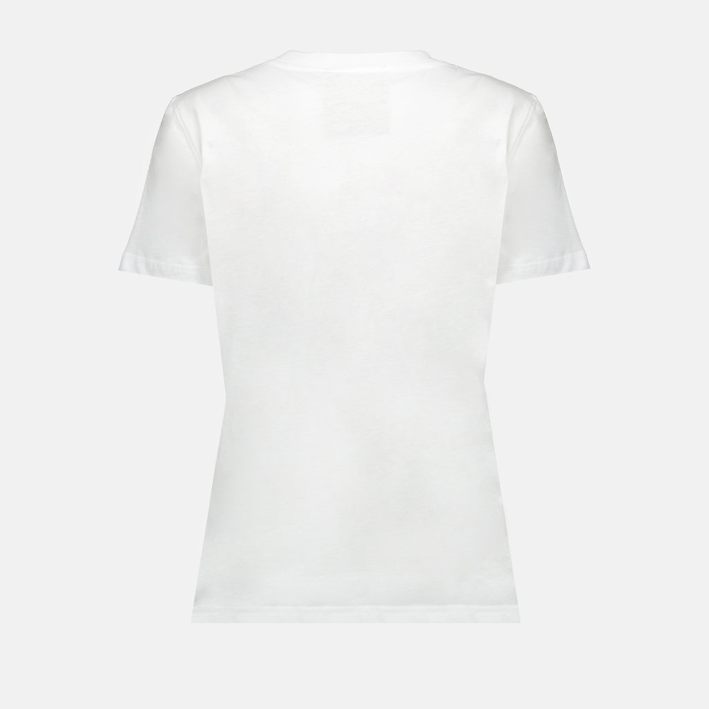 Camisetas T-shirt à logo Moschino Branco Femme