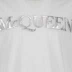 T-Shirts T-shirt à logo Alexander McQueen Weiß Homme