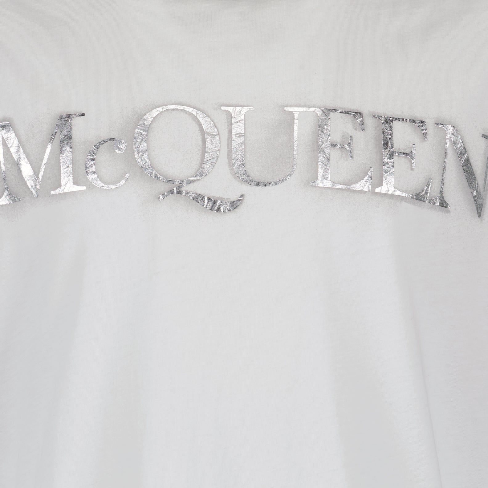 T-Shirts T-shirt à logo Alexander McQueen Weiß Homme