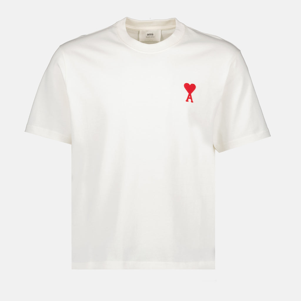 Camisetas T-shirt Ami de Coeur Ami PARIS Branco Unissex