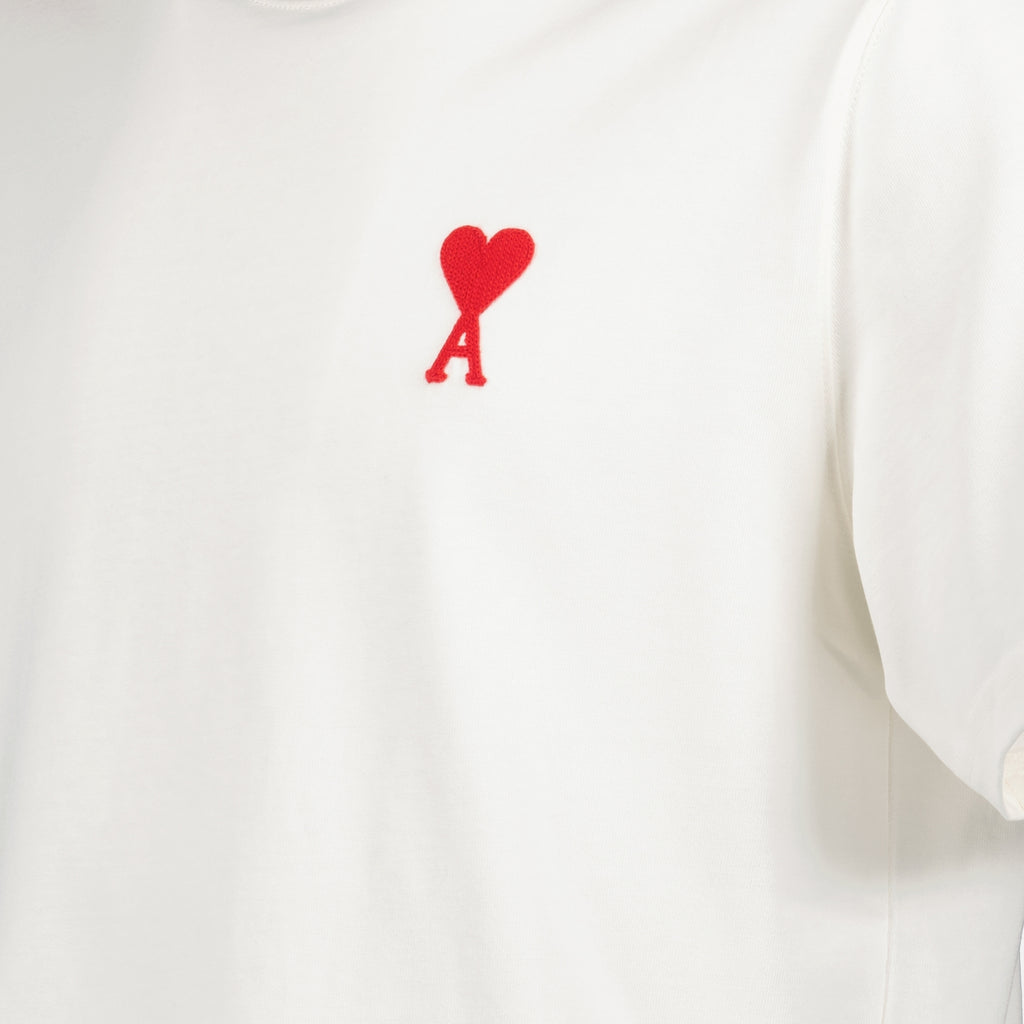 Camisetas T-shirt Ami de Coeur Ami PARIS Branco Unissex