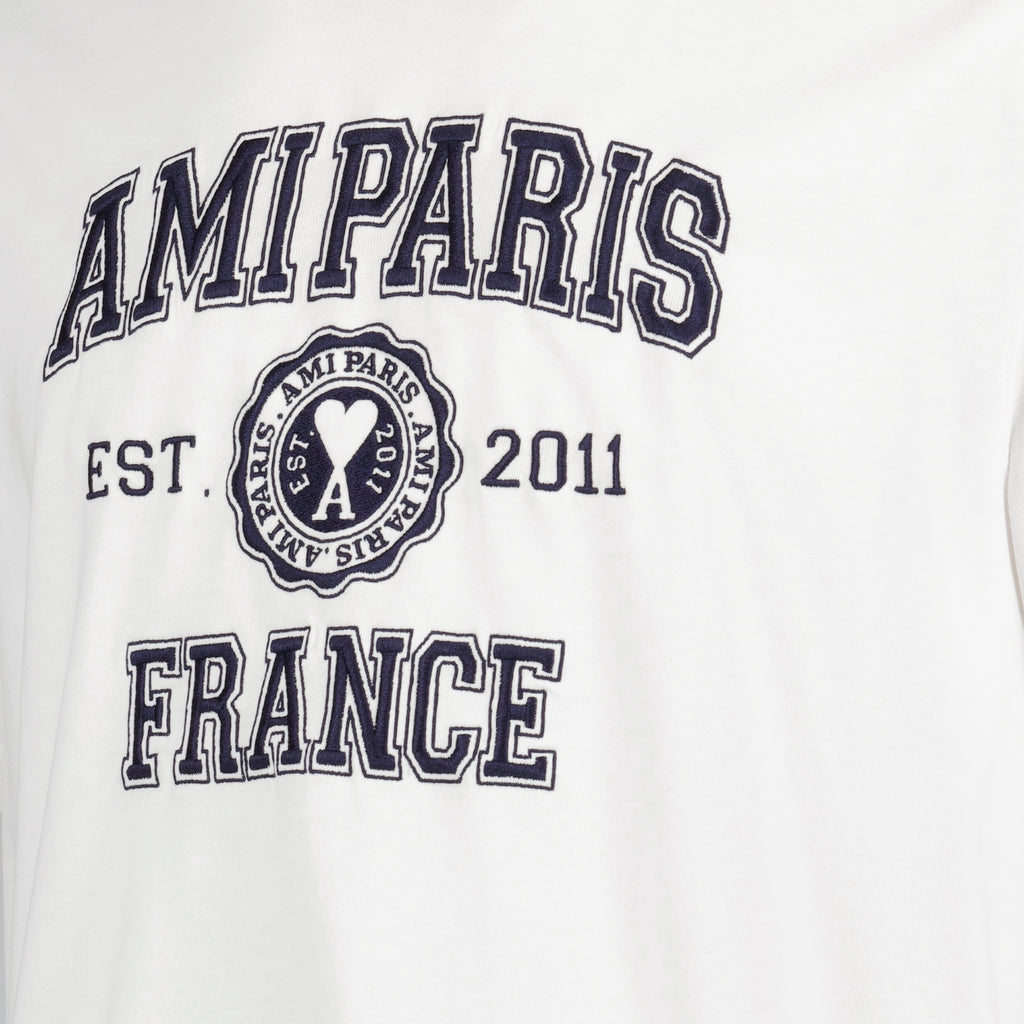 T-shirt T-shirt Ami Paris France Ami PARIS Bianco Homme