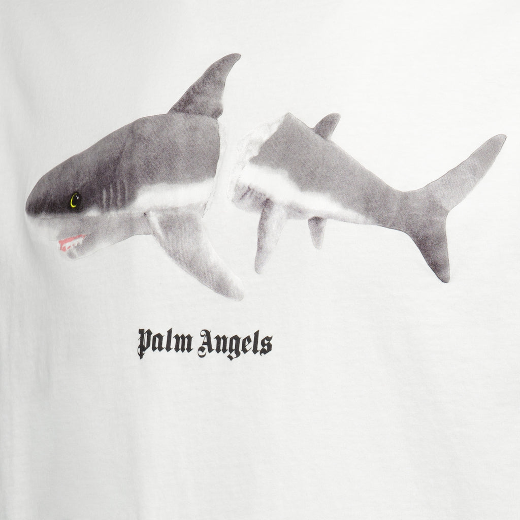 Camisetas T-shirt Broken Shark Palm Angels Branco Homme