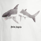 Camisetas T-shirt Broken Shark Palm Angels Branco Homme