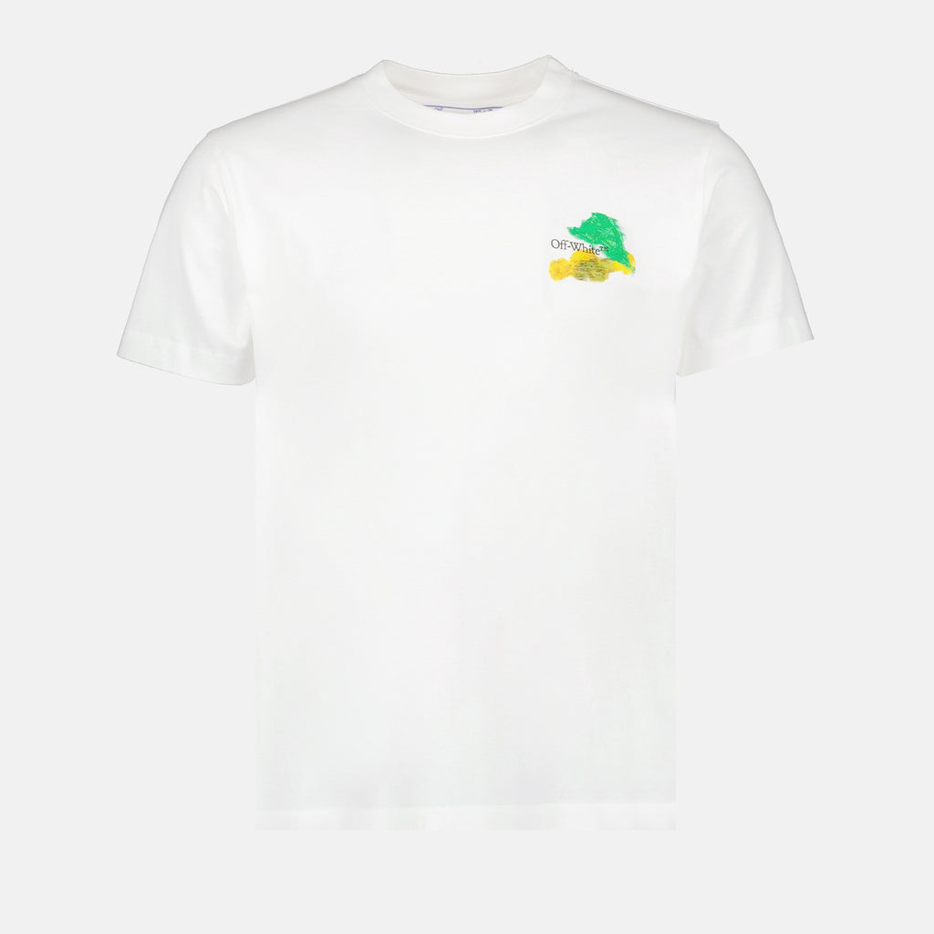 T-Shirts T-shirt Brush Arrow Off-White Weiß Homme