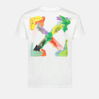 T-Shirts T-shirt Brush Arrow Off-White Weiß Homme