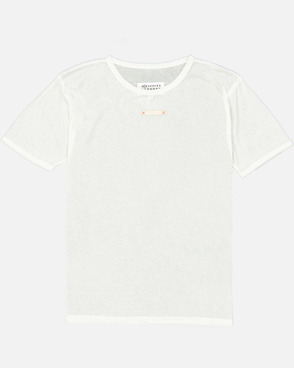 T-shirts T-shirt côtelé Maison Margiela Blanc Femme