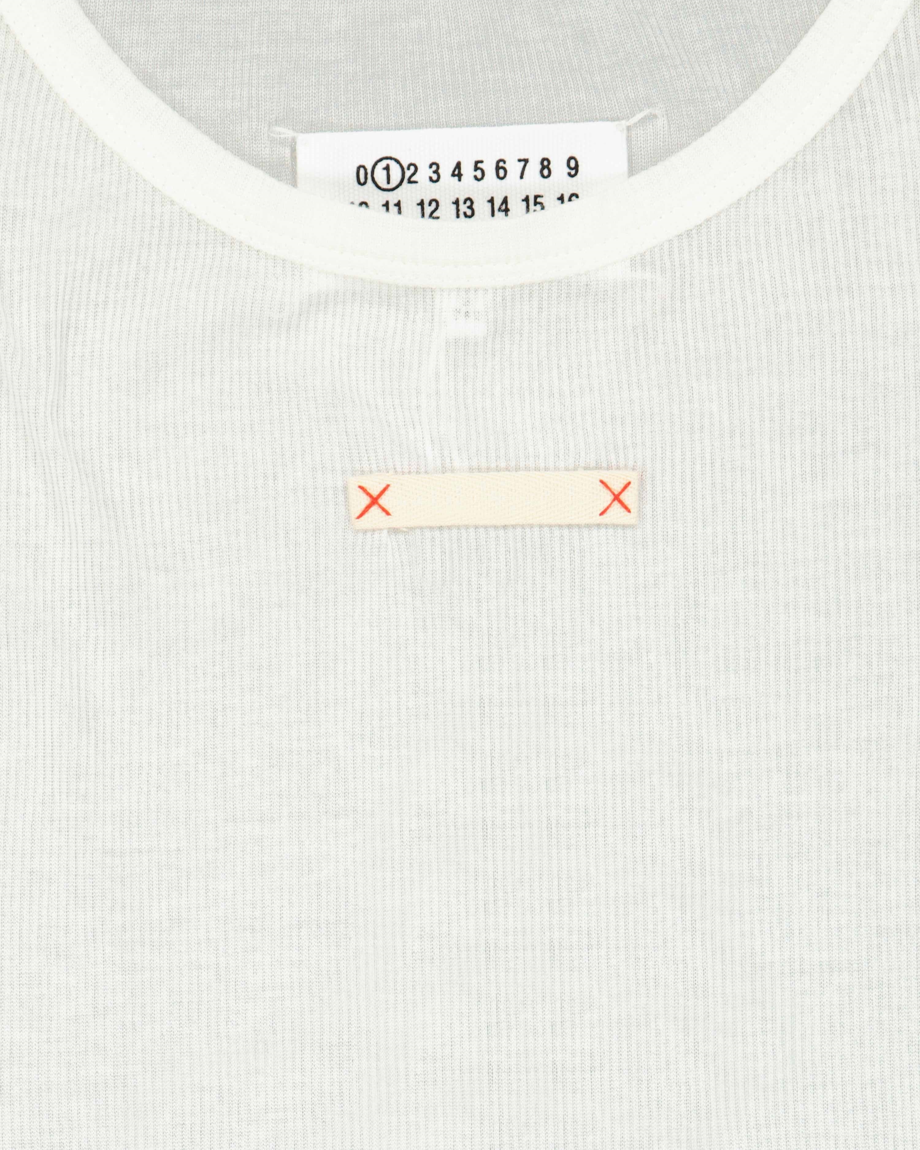 T-shirts T-shirt côtelé Maison Margiela Blanc Femme
