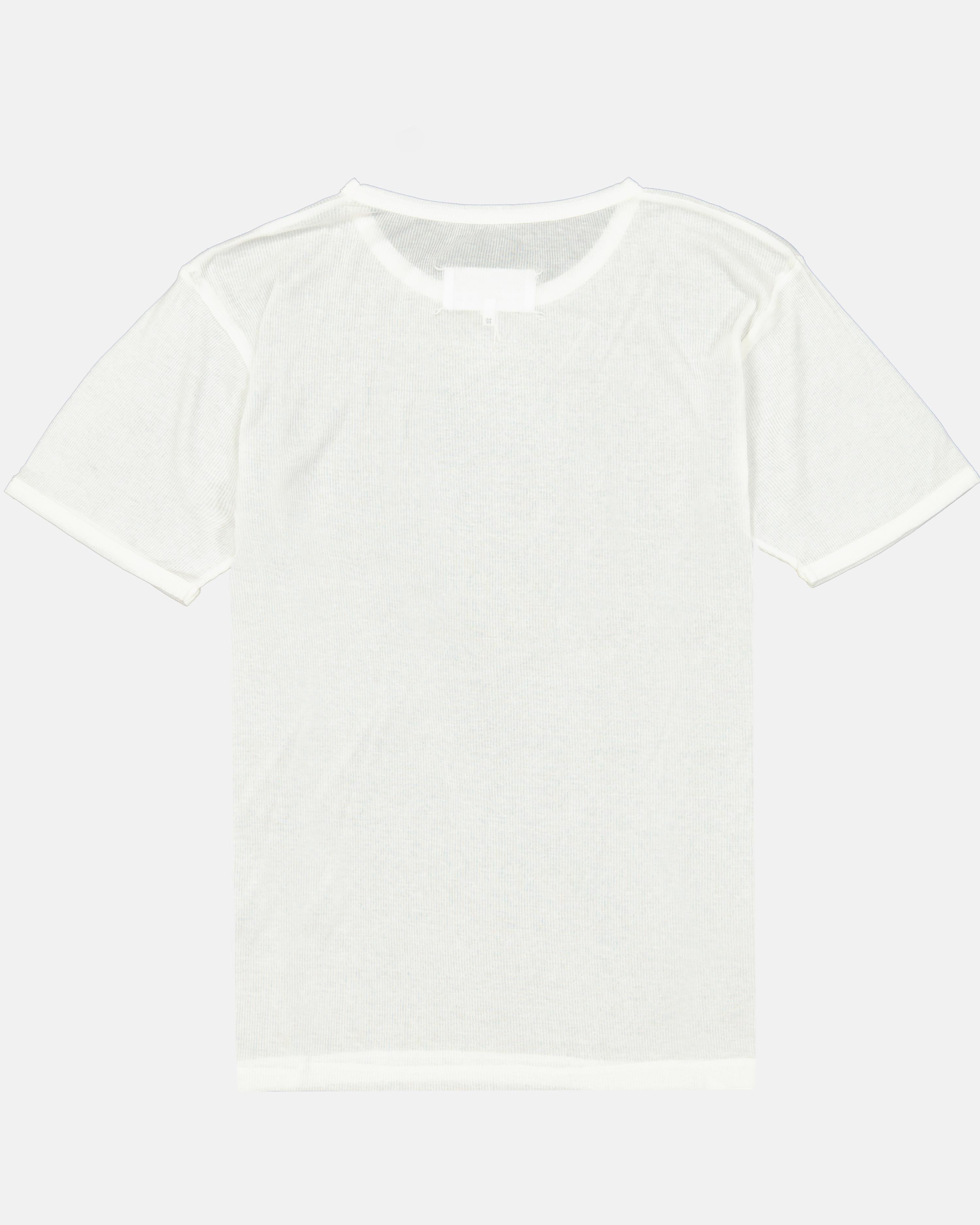 T-shirts T-shirt côtelé Maison Margiela Blanc Femme