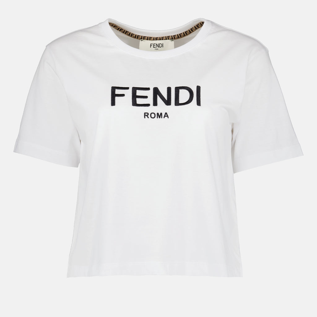 T-shirts T-shirt Fendi Roma Fendi Beige Femme