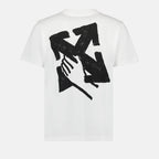 T-shirt T-shirt Hand Arrow Off-White Bianco Homme