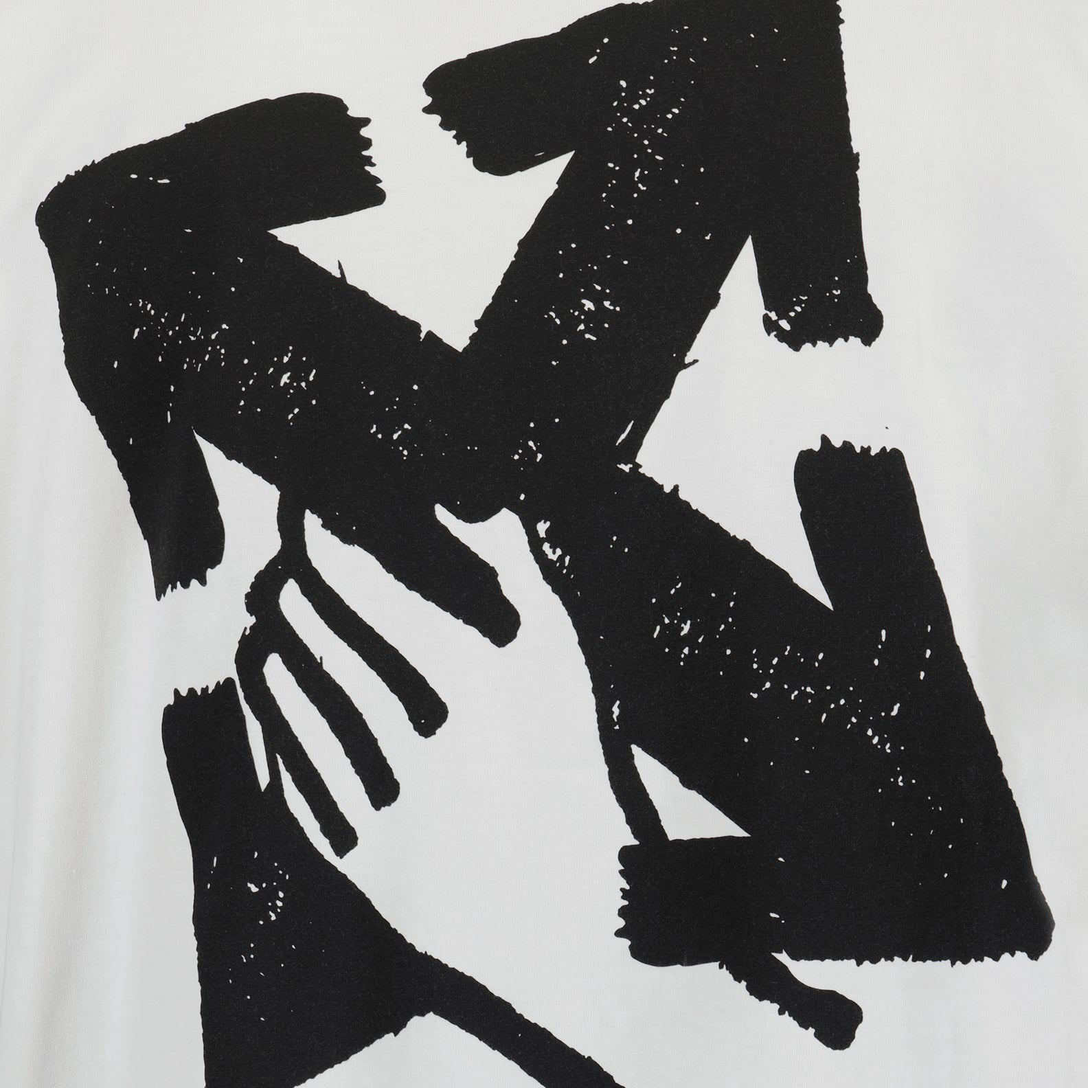 T-shirt T-shirt Hand Arrow Off-White Bianco Homme