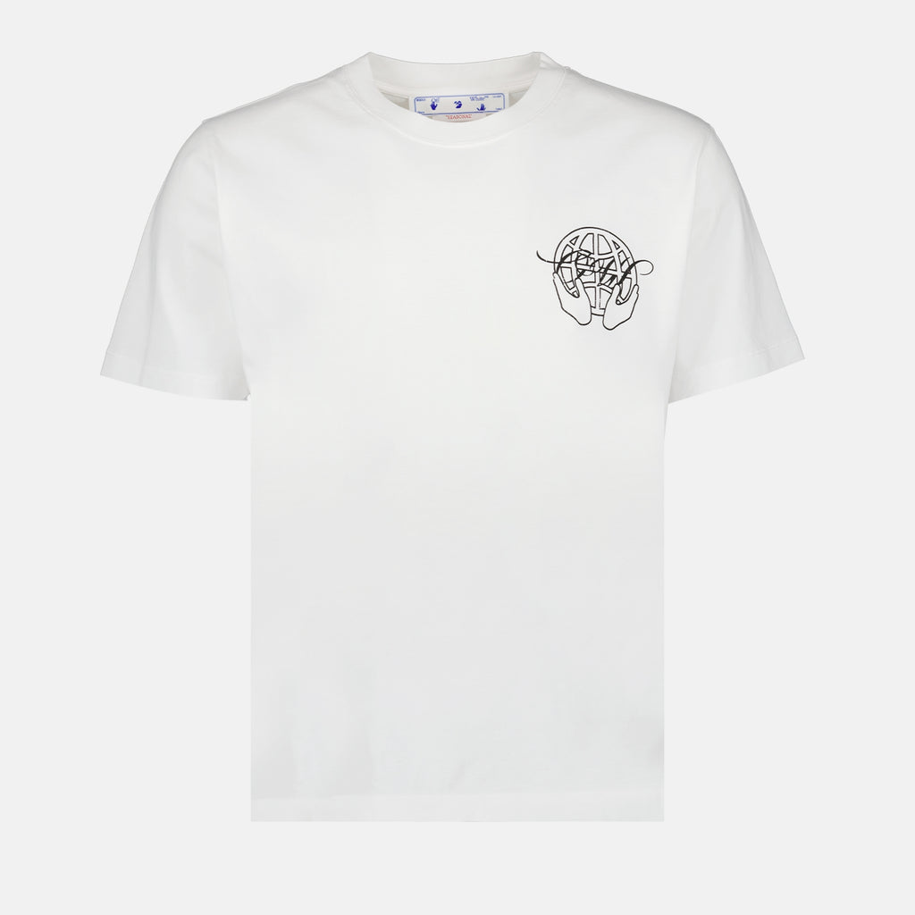 T-shirt T-shirt Hand Arrow Off-White Bianco Homme