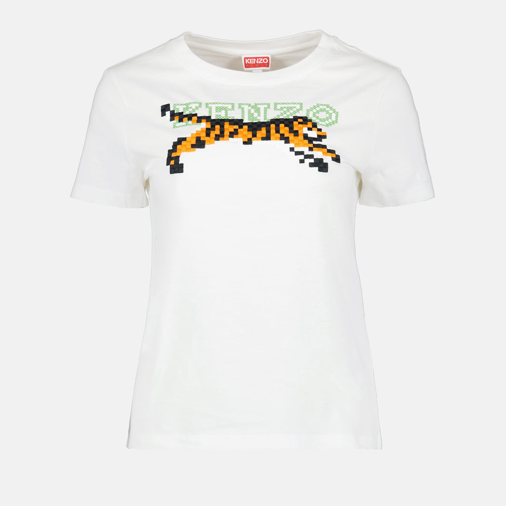 T-Shirts Kenzo Pixels T-Shirt Kenzo Weiß Femme