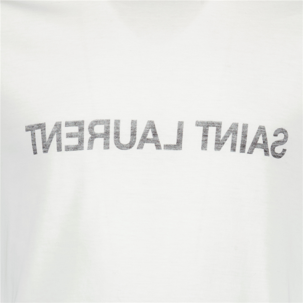 T-shirts Reverse logo t-shirt Saint Laurent White Man