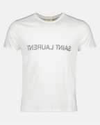 T-shirts Reverse logo t-shirt Saint Laurent White Man