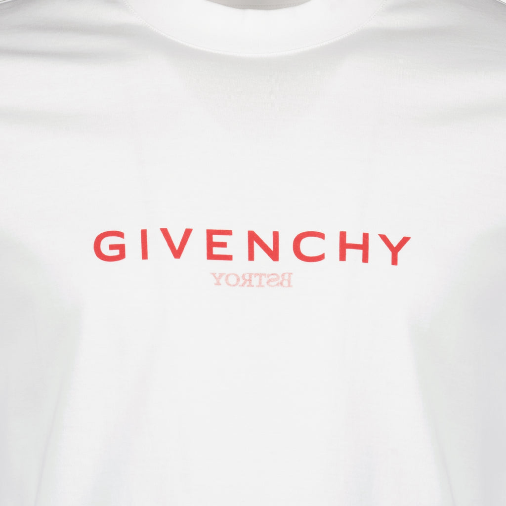 Tシャツ リバースロゴTシャツ Givenchy 白 男