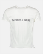 T-shirts Reverse logo t-shirt Saint Laurent White Man