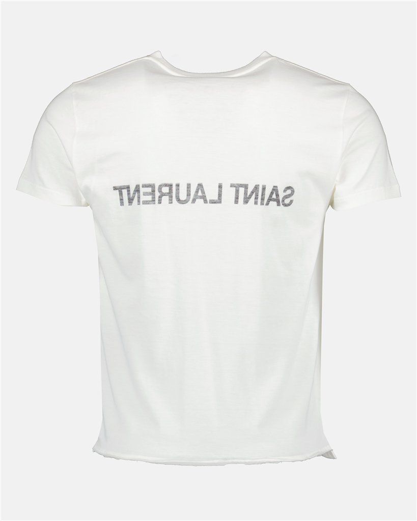 T-shirts Reverse logo t-shirt Saint Laurent White Man
