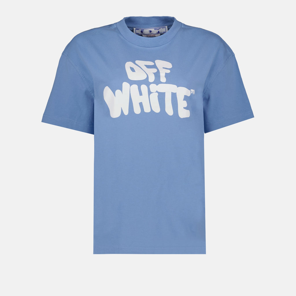 T-shirt T-shirt 70'S Off-White Blu Femme