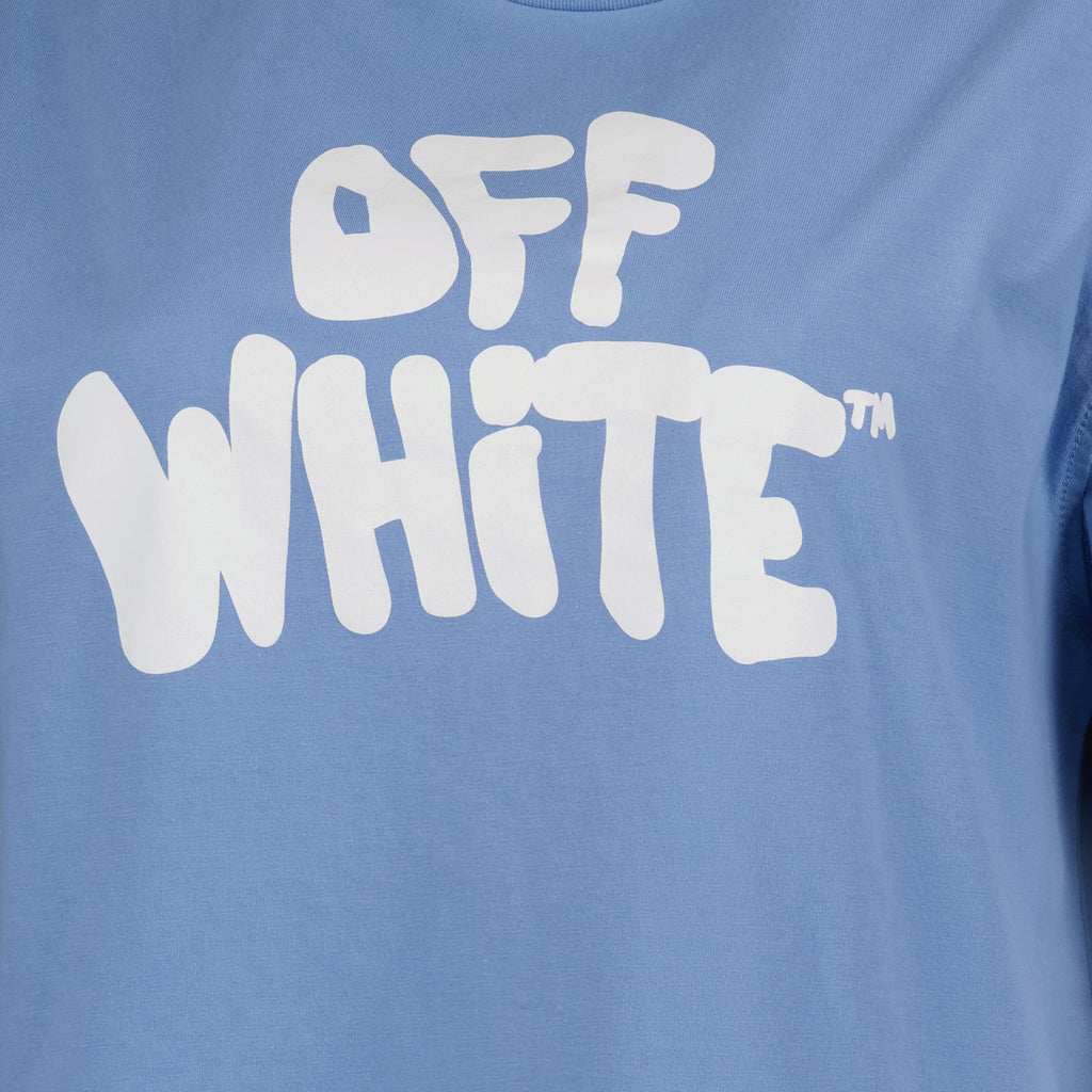 T-shirt T-shirt 70'S Off-White Blu Femme